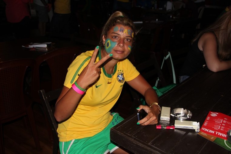 Brazil VS Cameroon at Beirut Fan Park